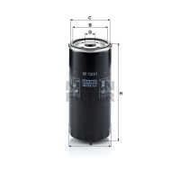 Фильтр масляный MANN-FILTER W 730/1